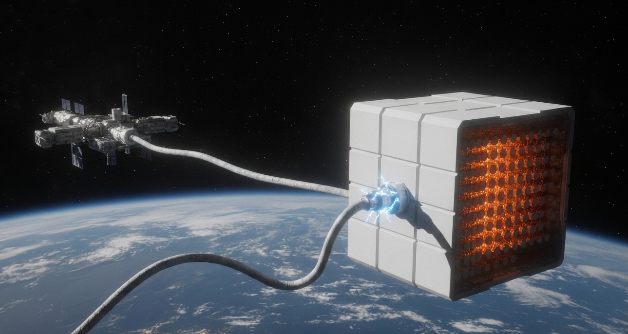 Volodymyr Lietunov — orbital space station powered by a radiofrequency energy cube of millions of solenoids connected via cable, atmospheric electricity